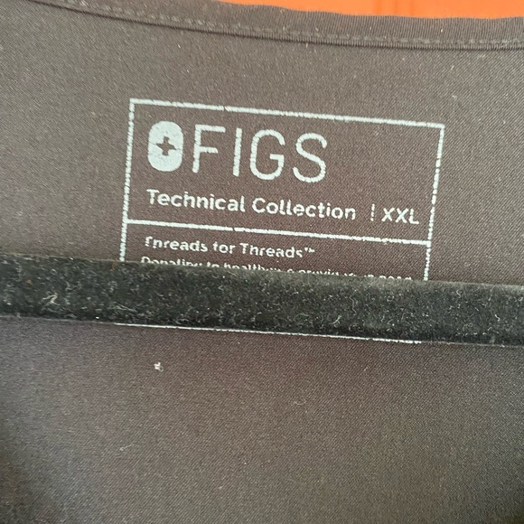 Figs Dark Brown Technical Collection Top - Picture 3 of 4